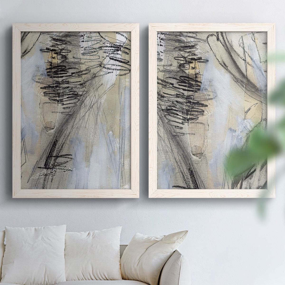 Masked Notes V - Premium Framed Canvas 2 Piece Set - Ready to Hang