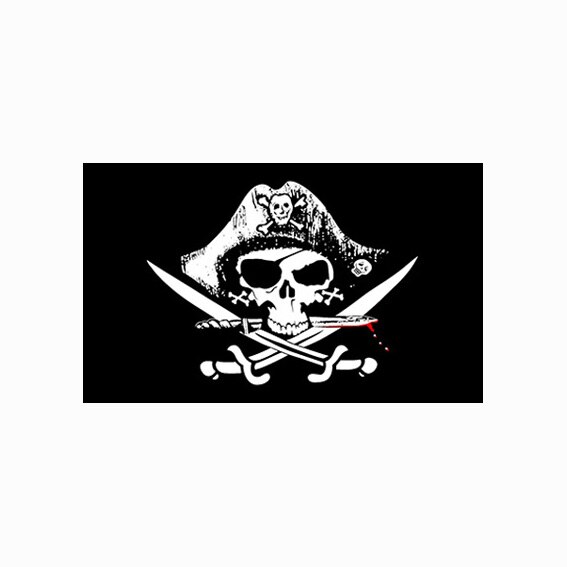 Akachafactory Toppa Ricamata Con Bandiera Pirata - Teschio Jack Rackham - 5x8 Cm - Applicazione Su Giacca O Zaino