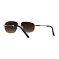 thumbnail image 4 of Mens Classic Narrow Rectangle Airforce Officer Style Bifocal Lens Sunglasses Gold Brown +2.75, 4 of 4