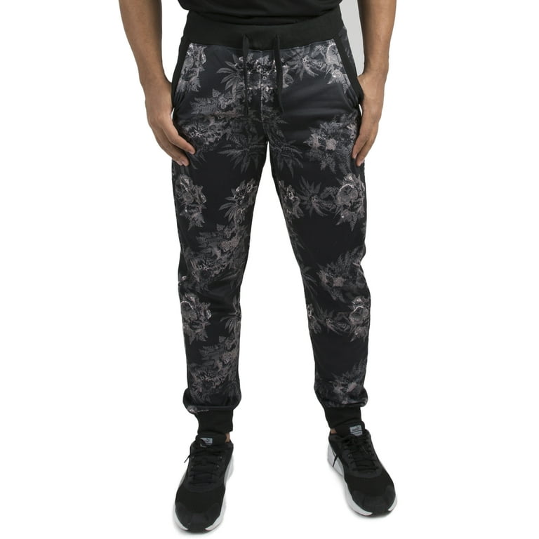 Vibes Men's Relaxed Fit Printed Fleece Jogger Sweat Pants