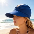 thumbnail image 6 of 2026 New Women's UV Protection Sun Visor Hat, Sun Hats for Women, Lightweight Foldable Ponytail Sports Cap Beach Outdoor, 6 of 7