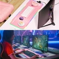 thumbnail image 7 of memzuoix LED Pink Mouse pad, Large RGB Glow Gaming Mouse Pad for Computer Keyboard, 12 Cool Lighting Modes, Anti-Slip Base, Waterproof, Stain Resistant, Desk Mouse pad for Wireless mouse, 7 of 7