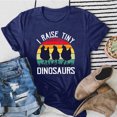 thumbnail image 2 of Gibobby Blusa Casual de Mujer Mujeres Casual Impresión Manga Corta Cuello Redondo Camiseta Suelta Blusa Tops(Azul,CH), 2 of 4