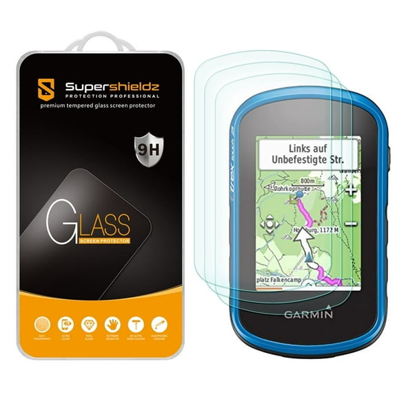 [3-Pack] Supershieldz for Garmin eTrex Touch 25 35 35t Tempered Glass Screen Protector, Anti-Scratch, Anti-Fingerprint, Bubble Free