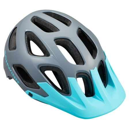 Schwinn Excursion Adult Bike Helmet, Ages 14 , Grey & Teal