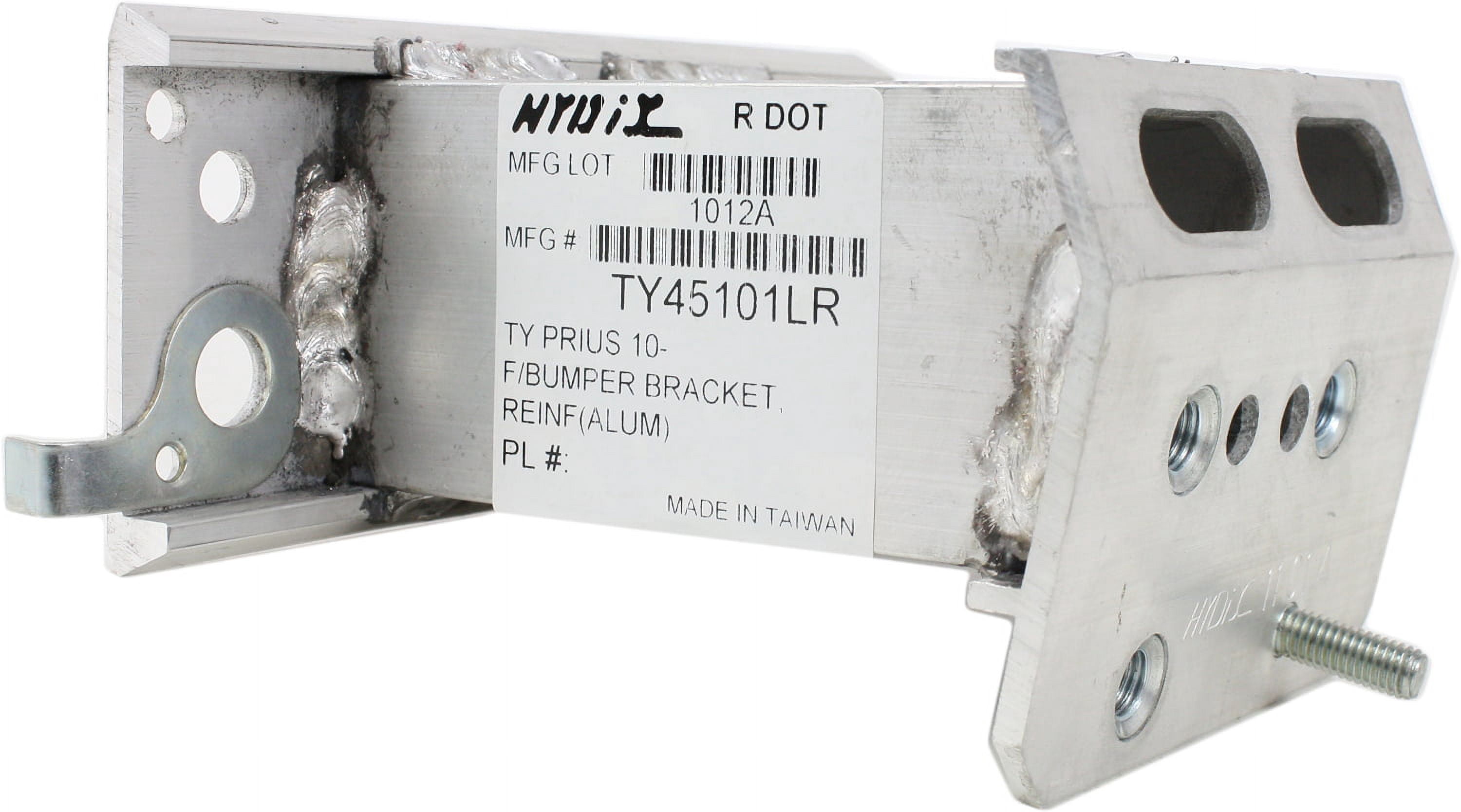 Replacement REPT013113 Bumper Bracket Compatible For 2010-2015 Toyota Prius 2012-2015 Plug-In Front, Right Passenger