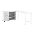 thumbnail image 1 of Hustle 72W x 24D Computer Desk with Storage in White - Engineered Wood, 1 of 8