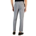 thumbnail image 2 of Perry Ellis Portfolio Men's Slim-Fit Tonal Windowpane Dress Pants B4HP (33,32 in,Gray), 2 of 5