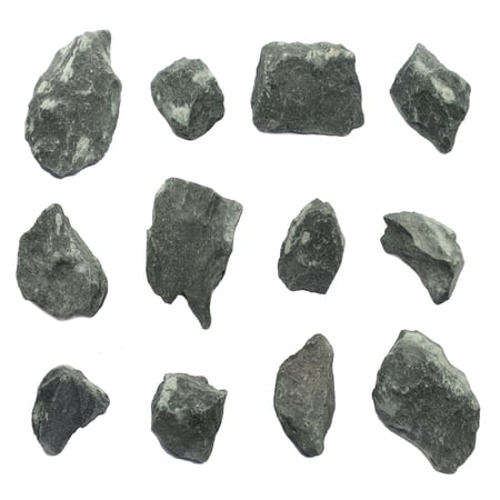 12PK Raw Chlorite Metamorphic Mineral Specimens - Approx. 1 - Geologist Selected & Hand Processed - Great for Science Classrooms - Class Pack - Eisco Labs