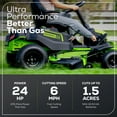 thumbnail image 4 of Greenworks 60V 42" Cordless Battery CrossoverT Riding Mower + (4) 8.0Ah Batteries & (2) Turbo Chargers 7432002, 4 of 26