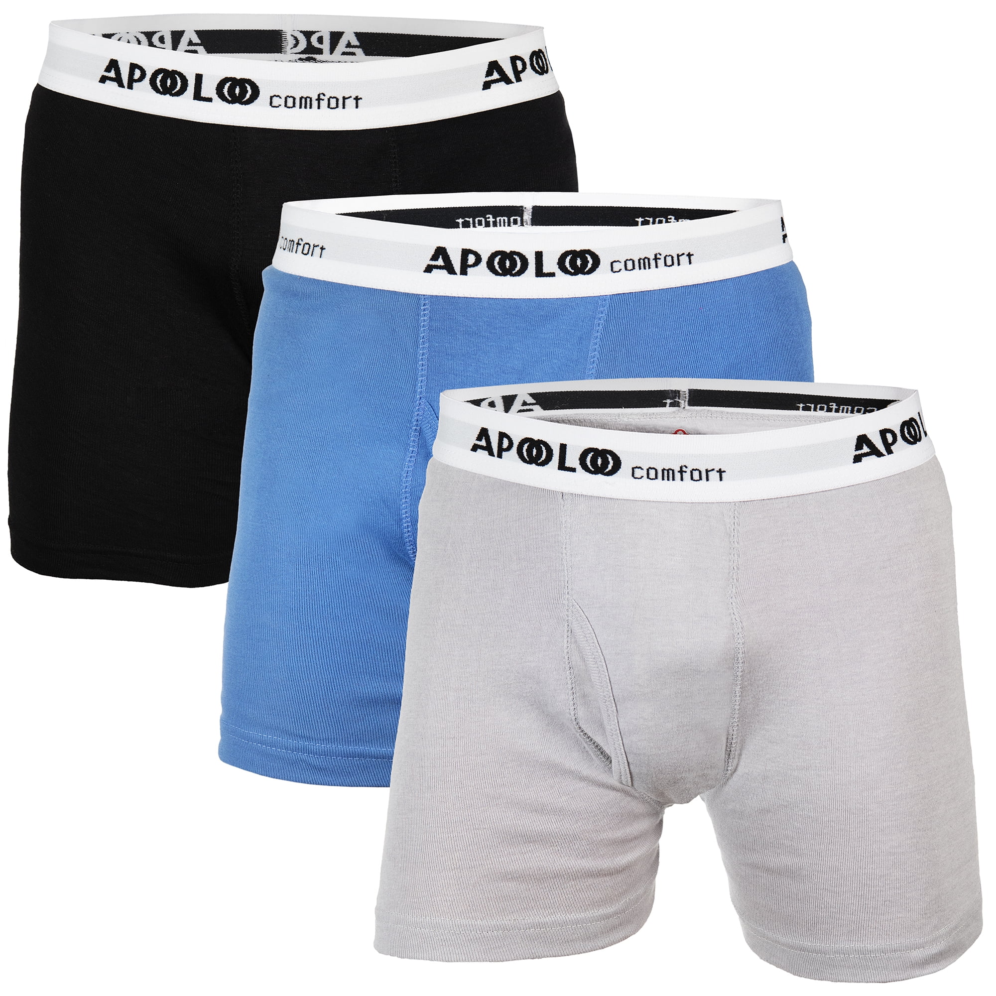 Cool Comfort Details about   Hanes Men's Comfort 5 pack Soft TAGLESS Boxer Briefs White 