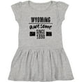 thumbnail image 3 of Inktastic Wyoming Awesome Since 1890 Girls Toddler Dress, 3 of 5