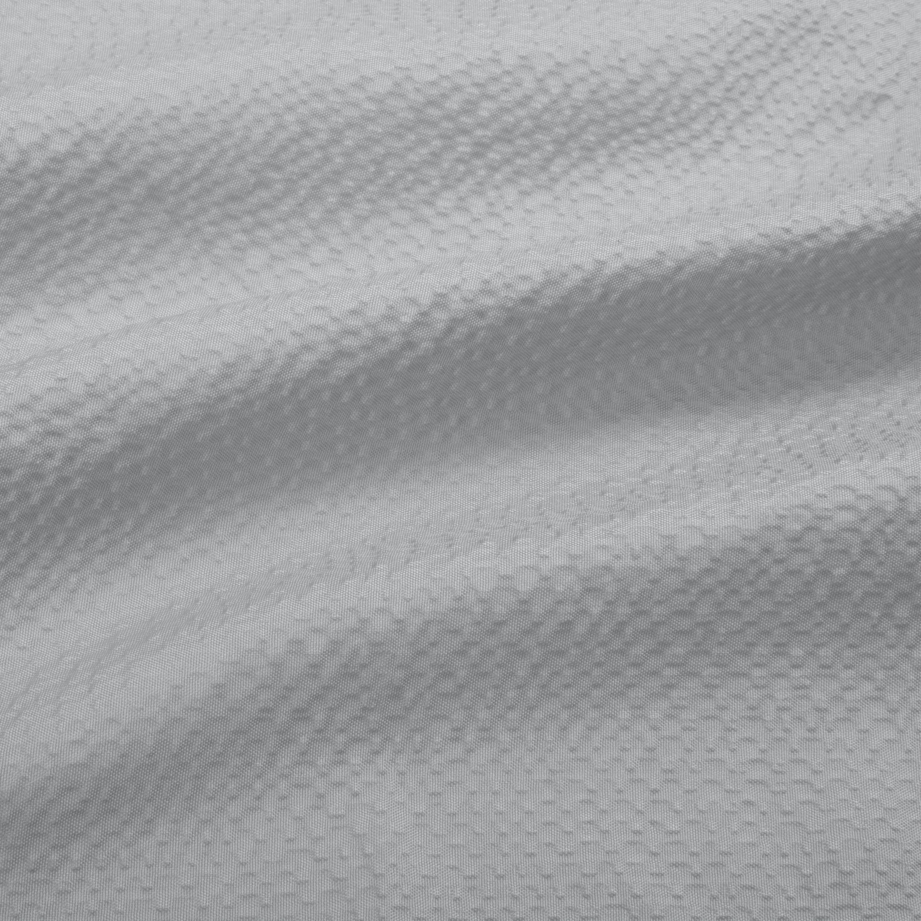 Bath Bliss Microfiber Soft Touch Seersucker Design Shower Curtain Liner Silver