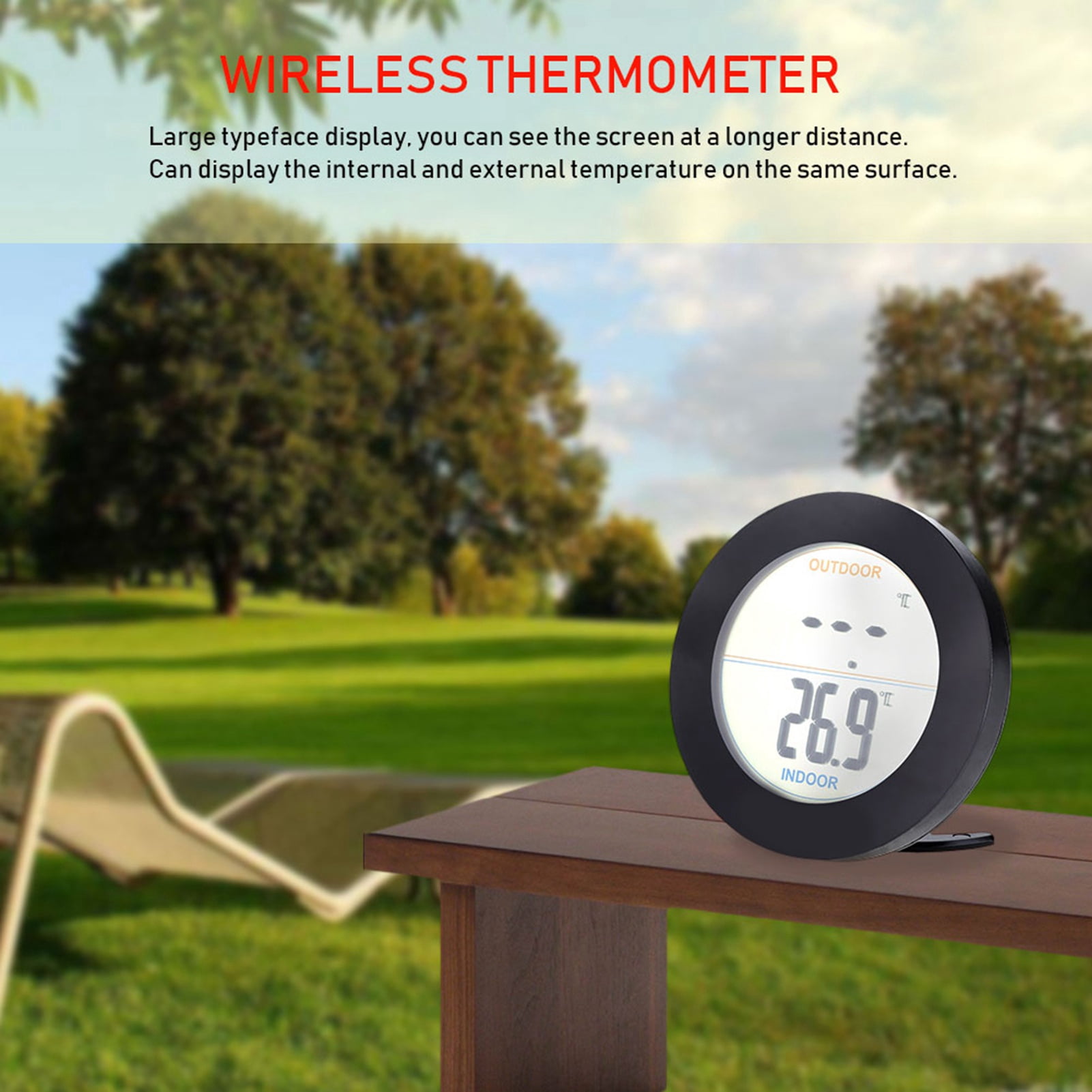 Temperature Sensor Thermometer,Wireless Thermometer LCD Display Thermometer LCD Display Thermometer Eco-Friendly Materials