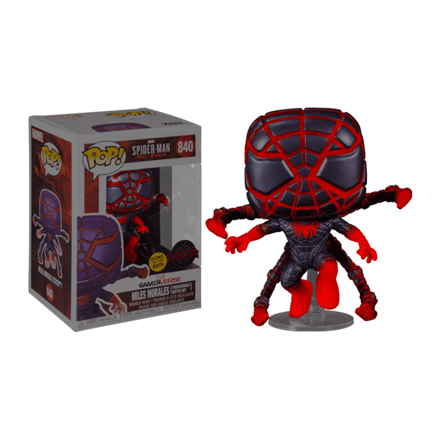 Miles Morales (Glow) - Spiderman Funko Pop! Marvel #840 Funko Pop!
