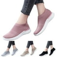 thumbnail image 5 of Oyedens Womens Slip on Walking Shoes Lightweight Memory Foam Non Slip Work Service Driving Sneakers, 5 of 6