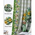 thumbnail image 3 of Easter Bunny Blackout Curtains for Bedroom Living Room Darkening Curtains 84 Inch Length 2 Panels Set Spring Trucks Easter Eggs Floral Green Plaid Window Curtain Window Treatment Drapes 42"x84", 3 of 9