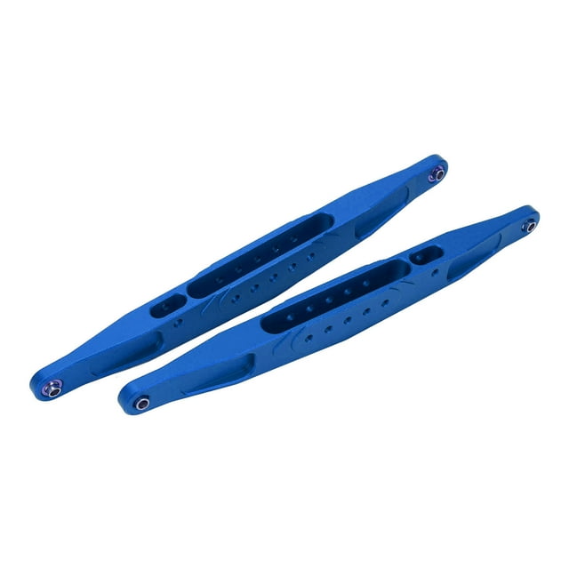 2 uds RC brazo trasero inferior aleación de aluminio de alta resistencia para Losi Baja Rey Hammer Rey 1/10 RC coche azul oscuro