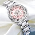 thumbnail image 3 of Binbond Reloj de Pulsera Casual de Cuarzo para Mujer con Eslabones de Acero Inoxidable, Multicolor, 3 of 8