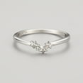 thumbnail image 3 of Womens Sweet Star Ring S925 Sterling Silver Ring for Women Geometric Ring Gold-Plated Inlaid Gemstone Ring Anniversary Gift for Her, 3 of 5