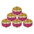 thumbnail image 4 of 6 Pcs Sparkling Napkin Rings Napkin Holder For Dining Anniversary Wedding Party, 4 of 9