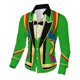 thumbnail image 5 of TaTaai Women's Mardi Gras Print Long Sleeve Loose Casual Shirt Unisex Lapel Button Down Blouse Fashion Holiday Top for Daily Office Party Streetwear Spring Summer Wear Gift, 5 of 9