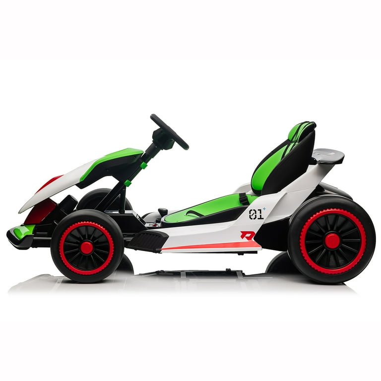Joyracer 24V Ride on Toys, Kids Electric Go Kart 400W Motor Power