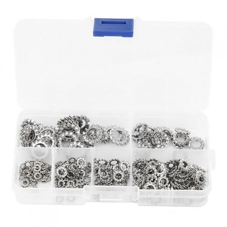 

2024 300pcs External Tooth Lock Star Washer Stainless Steel Anti‑Loose Gasket M2.5 M3 M4 M5 M6 M8