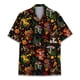 thumbnail image 4 of Camisa hawaiana con estampado 3D de hongos coloridos para hombre, camisas de vacaciones de verano con solapa abotonada, camisa de manga corta para playa urbana, ropa Aloha, 4 of 4