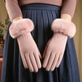 thumbnail image 4 of Womens Touch Screen Phone Fleece Windproof Gloves Winter Warm Wear, 4 of 8