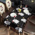 thumbnail image 2 of Halloween Cute Ghosts Pattern Rectangle Tablecloth 60"x120",Waterproof Polyester Rectangle Table Cloth, Wipeable Spillproof Polyester Tablecloth for Dining, Camping, Indoor and Outdoor, 2 of 6