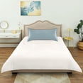 thumbnail image 6 of Dailycode Satin Pillow Case Queen Silk Pillow Cover for Hair and Skin Envelope Closure Ice Blue 20"x30", 6 of 9