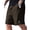 Brown, variant on Mens Shorts with Pockets and Drawstring Jacquard Texture Casual Men's Shorts Waffle Knit Short, White, S