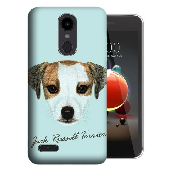 MUNDAZE LG Aristo 3 / 2 / Tribute Dynasty / Zone 4 Jack Russell Design TPU Gel Phone Case Cover