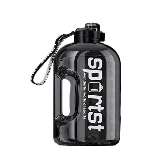 Bouteille d'Eau de 4 L Ton avec Paille - Pichet D\'entraînement Physique Durable pour Sports, Gym, Activités de Plein Air, Contenant d'Hydratation Sans BPA