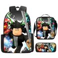 thumbnail image 2 of ROBLOX-mochila informal Simple para niños, juego de tres piezas con cremallera en los hombros, regalo de cumpleaños, novedad de 2023, 2 of 4