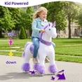 thumbnail image 5 of PonyCycle Ride-On Unicorn Toy with Sound and Hand Brake, Kid-Powered, Ages 7+, Purple, Ux506, 5 of 10