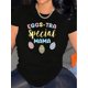 thumbnail image 1 of Camiseta ligera de algodón estampada para mujer: Camisa de manga corta cómoda con cuello redondo, 1 pieza, camiseta informal, 1 of 4