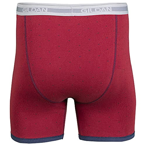  Gildan Mens Underwear Boxer Briefs, Multipack, Navy
