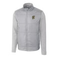 thumbnail image 2 of Men's Cutter & Buck Gray Grambling Tigers Vault Stealth Hybrid Quilted Full-Zip Windbreaker Jacket, 2 of 3