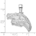 thumbnail image 3 of Sterling Silver Polished Double Horse Head Pendant - Jbsp, 3 of 5