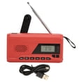 thumbnail image 1 of Radio de emergencia con manivela multifuncional FM AM WB Radios solares portátiles para emergencias domésticas Supervivencia al aire libre, 1 of 5