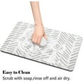 thumbnail image 6 of Dog Food Mats for Floors Absorbent, Pet Cat Food Mat - Quick Dry Dog Bowl Mats for Food and Water, Eco-Friendly Boho Pet Supplies, 6 of 6