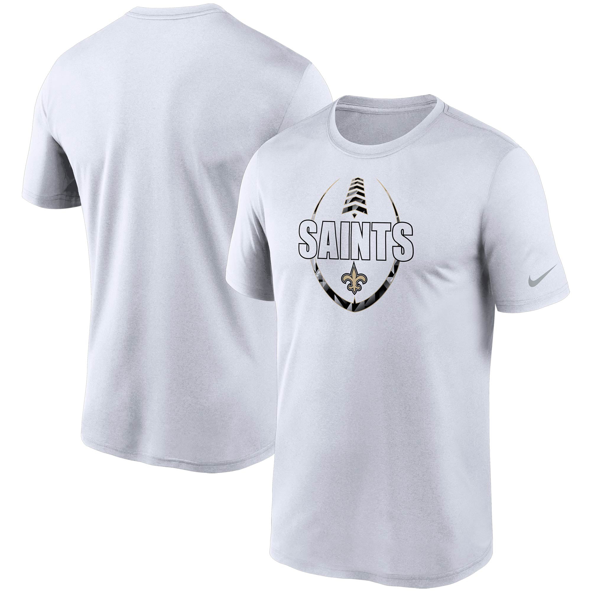 New Orleans Saints Nike Icon Performance T-Shirt - White - Walmart.com ...
