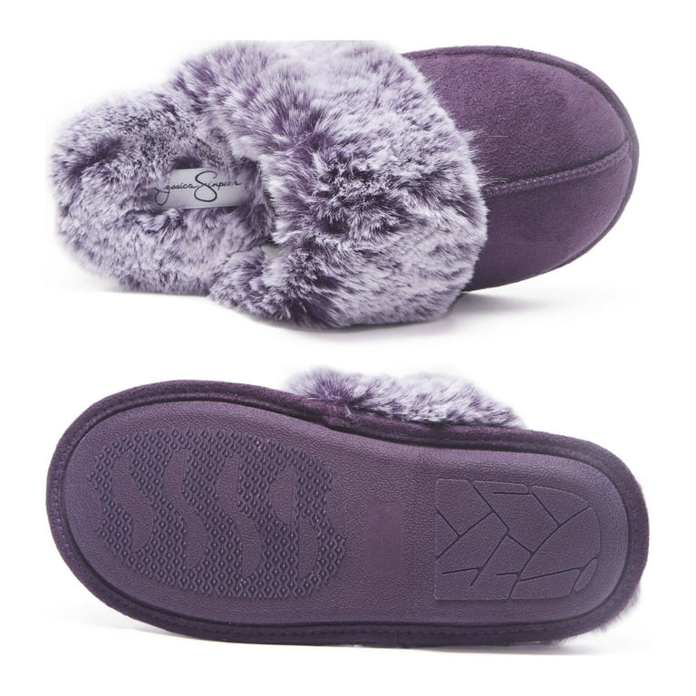 Jessica simpson comfy hot sale faux fur slippers