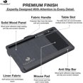 thumbnail image 2 of Laptop Tray with Mouse Pad & Wrist  - Portable Lap Desk for Bed & Office, Black, 2 of 7