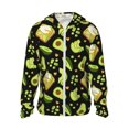 thumbnail image 1 of Fotbe Avocado Toast Chaqueta con Protección Solar UPF 50+ para Hombre y Mujer, Camisa con Capucha y Bolsillos-Large, 1 of 7