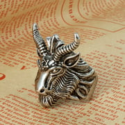 Gift Men Ring Jewelry Vintage Satan Worship Sheep Goat Head Titanium Steel Ring Accessories Birthday Valentines Day Gift gifts for her