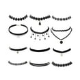 thumbnail image 3 of 12 piezas nuevo Collar Simple para mujer niña hecho a mano gótico Retro Vintage mujer Collar de encaje gargantilla Collar accesorios para niña, 3 of 5