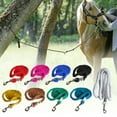 thumbnail image 4 of Cotton Horse Leading Rope with Swivel Buckles Equestrian Rein Competition Halters, 4 of 17